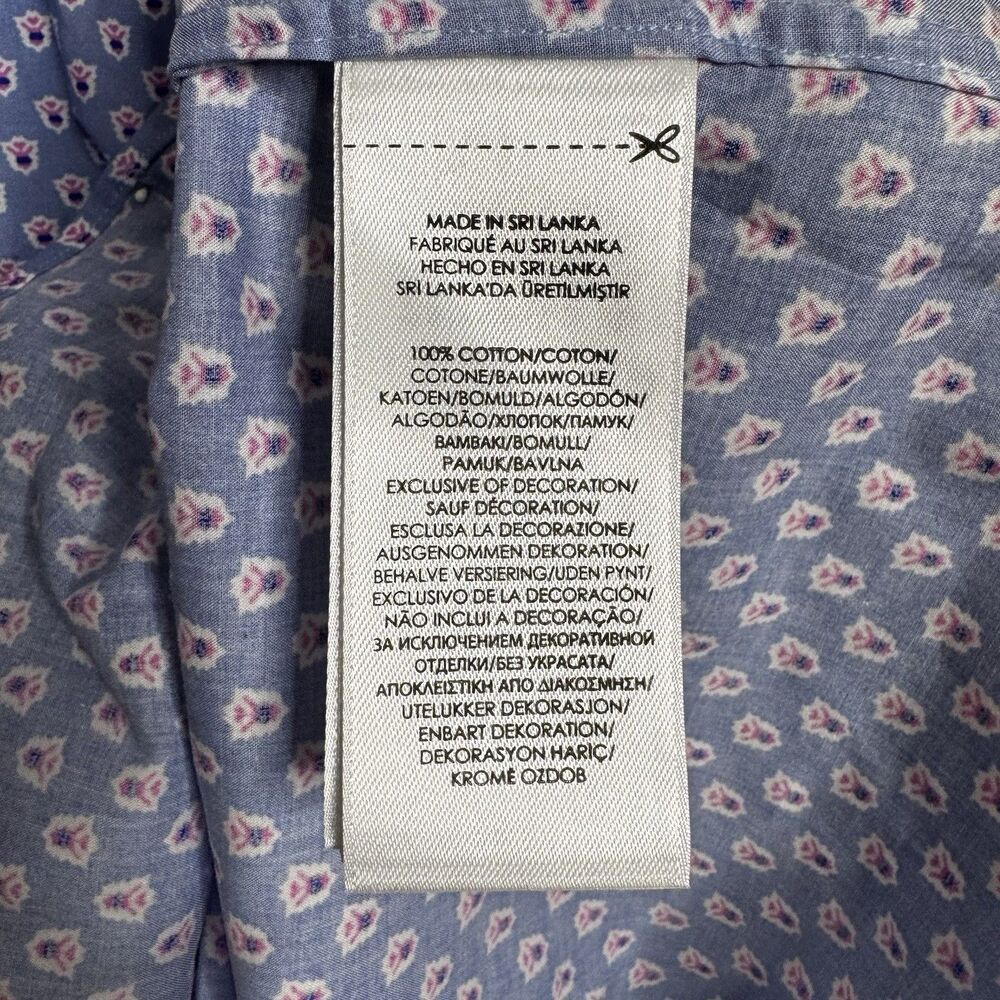NWT Polo Ralph Lauren Men’s Blue Floral Print L Long‎ Sleeve Button Down Shirt - Picture 8 of 9